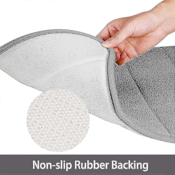 Baderomsmatte i Memory Foam, Sklisikker Badematte, Myk Absorberende Baderomsteppe, Maskinvaskbar Stor Tykk Baderomsløper For Badekar Dusj Baderom Toalett-