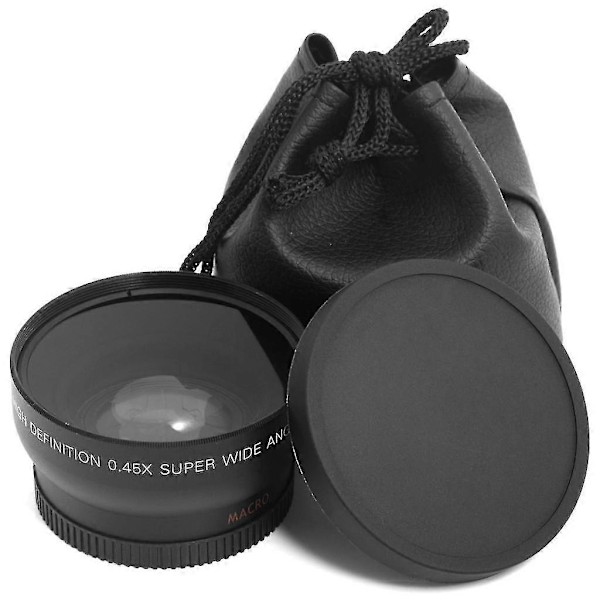 55mm Makro Laajakulmaobjektiivi 0.45x Hd Sony Dslr A230 A350 A300 A330 A500 -kameroille