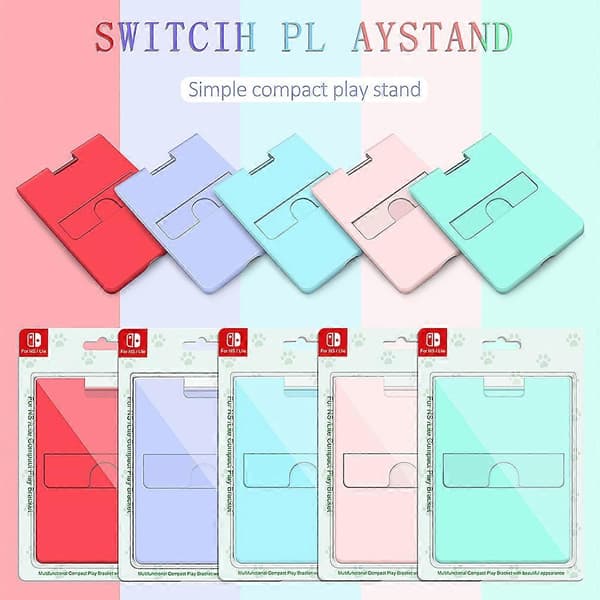 Universellt hopfällbart skrivbordsställ med basfäste för Switch Lite
