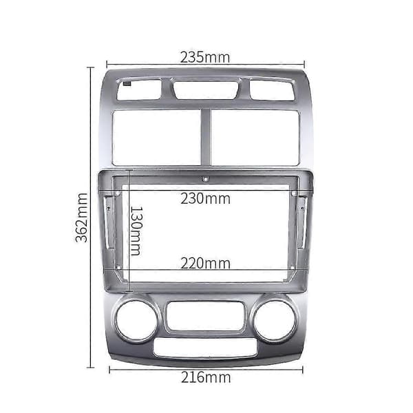 2 Din Bilradio Fascia Til 05-10 Dvd Stereo Ramme Plade Adapter Montering Dash Installationsramme Ki