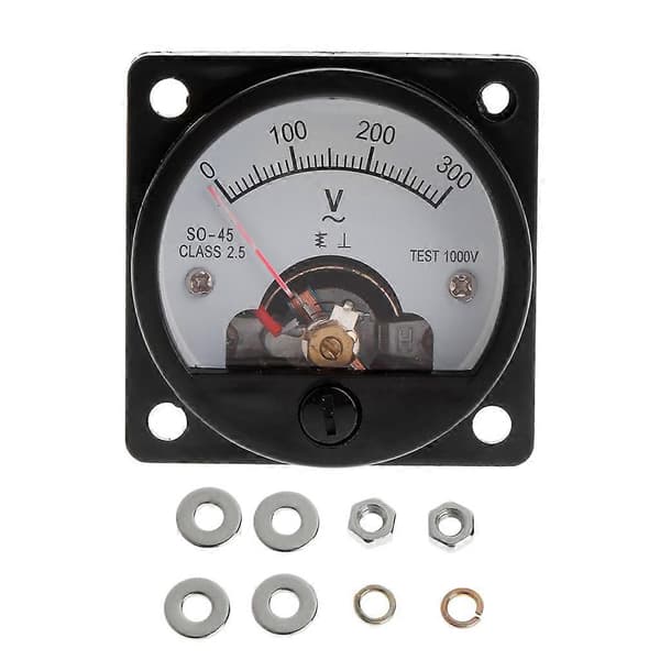 SO-45 Analogt Meter Voltmeter 0-300V til Forsendelse Kredsløbstestudstyr