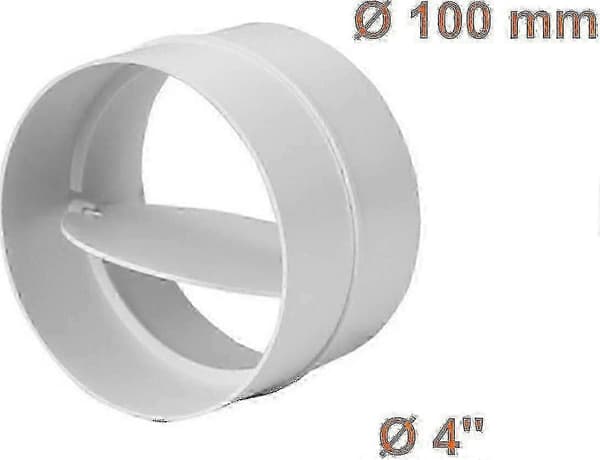 100mm Kobling med tilbakeslagsventil, rund