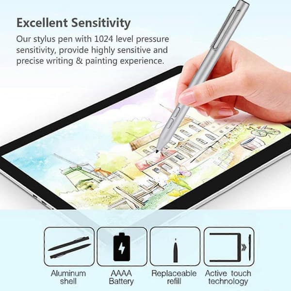 2048 til Touch Stylus Pen til Surface Pro 3 4 5 Laptop Tablet Aktiv Pen