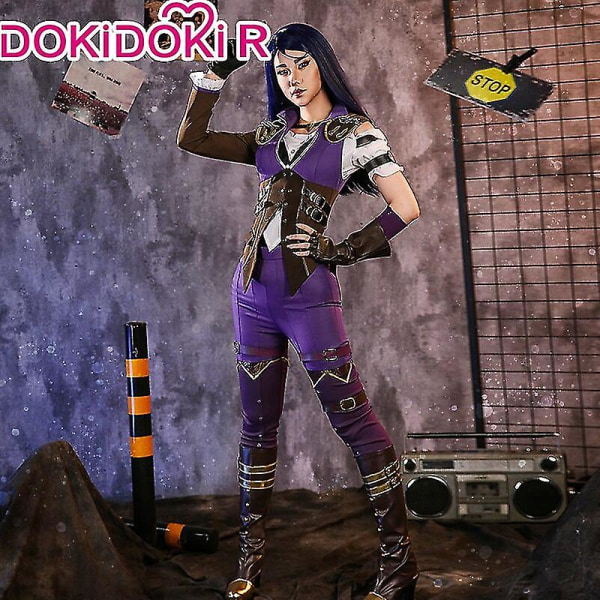 Nopea toimitus Ennakkomyynti Dokidoki-r League Of Legends -peli Cosplay Caitlyn Cosplay -asu Arcane Lol League Of Legends -peli Cosplay Caitlyn Costume S