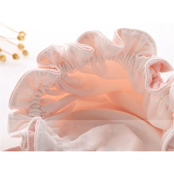 Baby Søt Formet Slapp Bomullslue For Gutt Og Jente Sløyfe Elastisk Lue (beige, One Size)