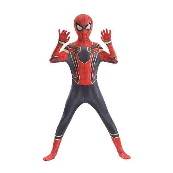 Spider-Man Cosplay Kostym Overall Fest Maskeraddräkt Bodysuit E 190