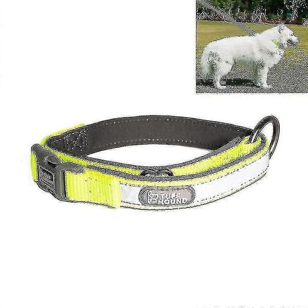 1427 Nylon + Vattentät + Reflex Justerbart Hundhalsband, Justerbart Område: