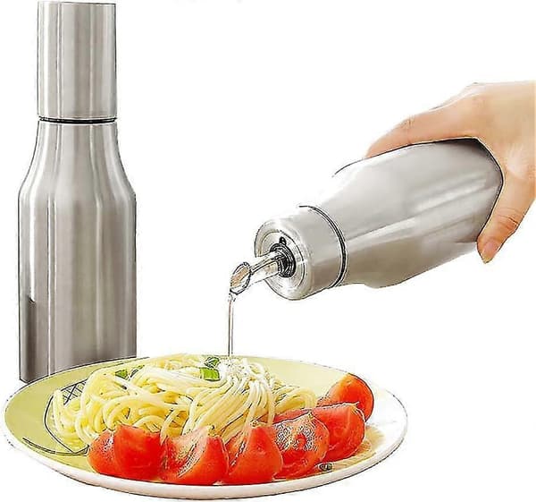 Olieflaske i rustfrit stål, 750 ml, til brug i køkken og restaurant