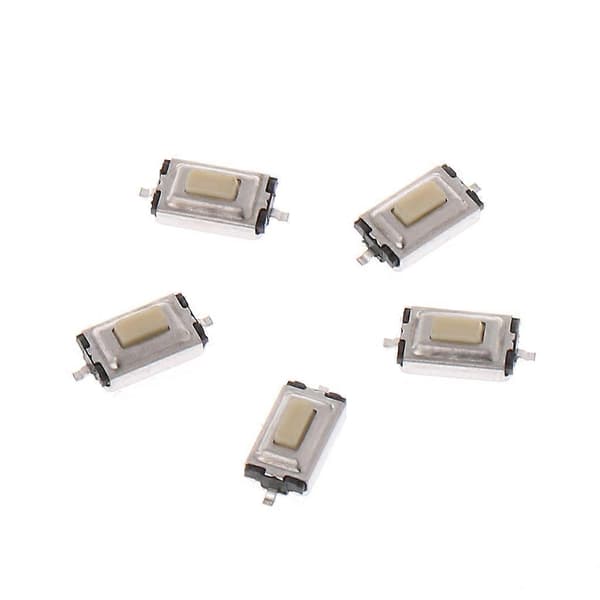 100 st 3x6x2,5 mm Momentär Tact SMD SMT Tryckknapp Micro Switch 2 Pin