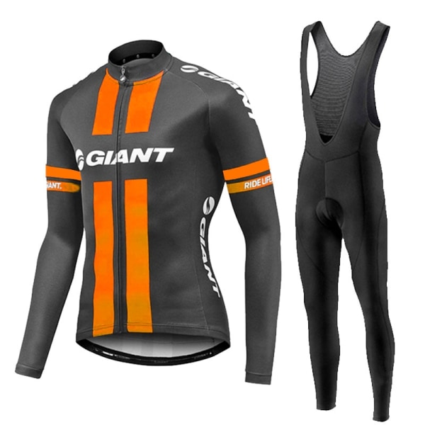 2023 Spring Långärmad Cykeltröja Set GIANT Mtb Cykelkläder Cykel Maillot Ropa Ciclismo Mans Cykelkläder Cykling White M