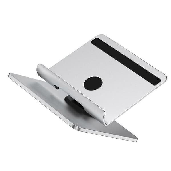 Stabil Støtte Foldbar Telefonholder Til Tablet Skrivebordsbrug Justerbar Sølv 1 Sæt