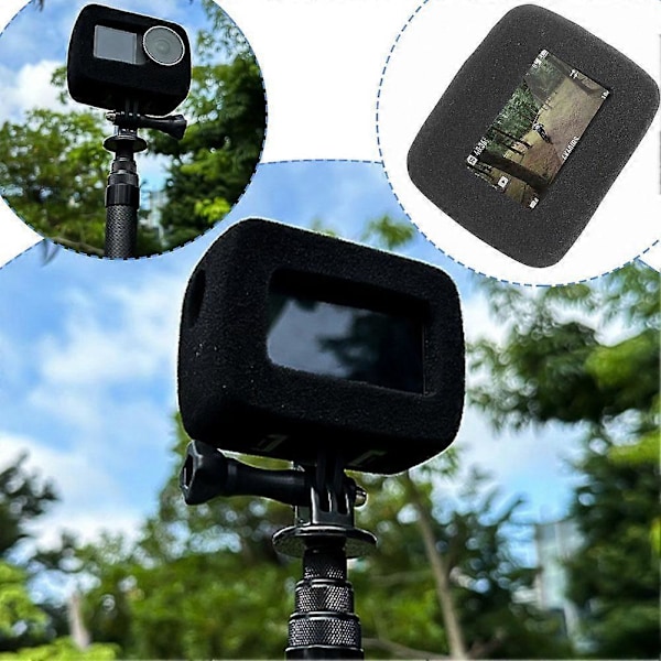 Brusreducerande Svampfodral för Actionkamera till DJI Osmo Action 5 Pro Kamera
