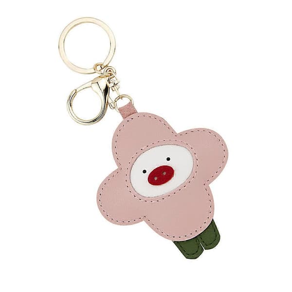 Väskberlocker för handväskor Bedårande gris Nyckelring Kreativt hänge Rosa 1Set