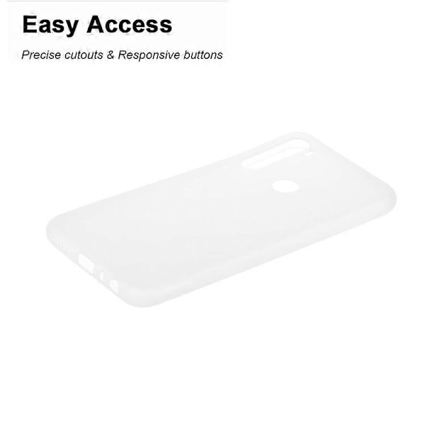 Mjukt Frostat TPU-skal Kompatibelt med Xiaomi Redmi Note 8 White
