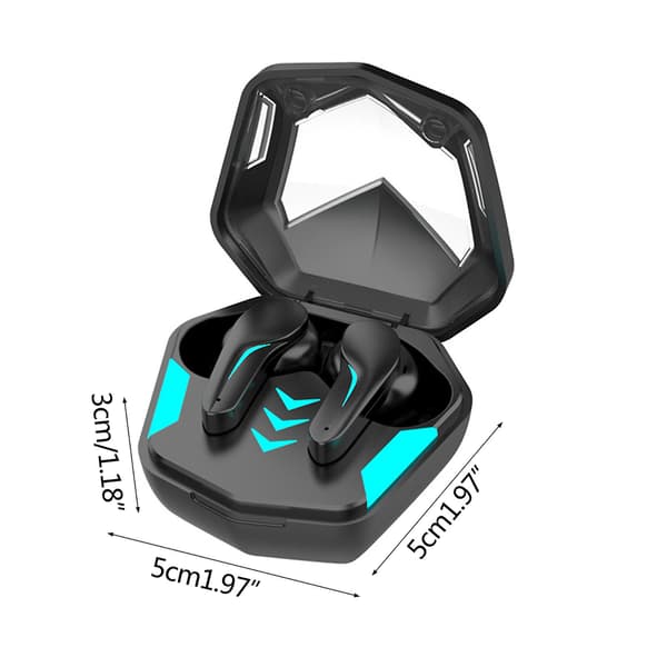 Trådløse Bluetooth-kompatible øretelefoner Gaming Stereo Ørepropper Lav Latens Ørepropp