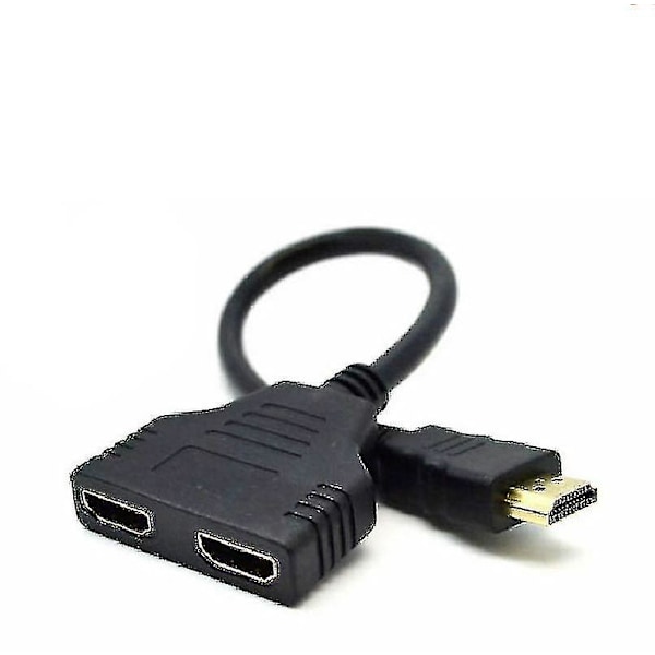 HDMI Splitter 1 Ingång 2 Utgångar Kabeladapter Multi Display Duplicator Full