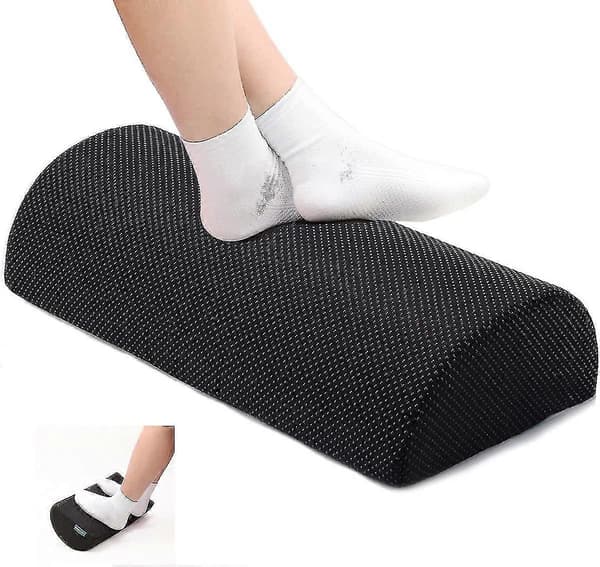 Fodstøtte under skrivebordet, ergonomisk fodstøttepude