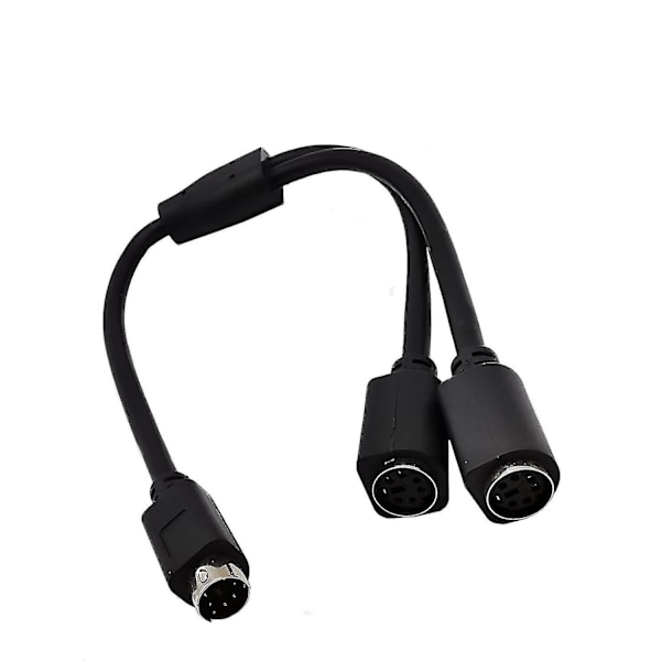 Mini Din 6-pins Splitter Y-adapterkabel 6-pins PS/2 PS2 Datakabel 0,3m 30cm 1ft-e