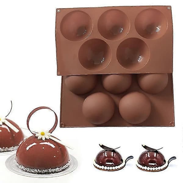 Kakeform Matkvalitet Enkel å Demolde Silikon Halvkuleformet Design Sjokoladeform for Baking