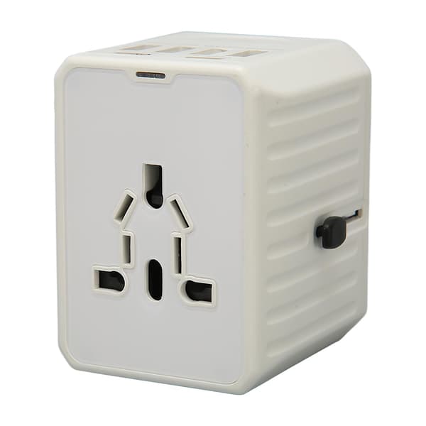 8A universell reiseadapter 2 USB C 4 USB A-porter internasjonal strømpluggadapter for USA