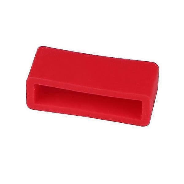 5-pak Ur Tilbehørsring Silikone Udskiftningsring Remholder 20 mm, Rød