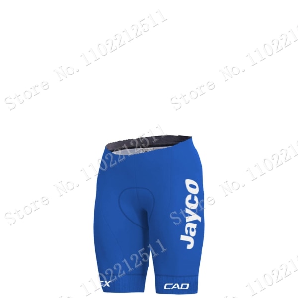 Team Jayco Alula 2023 Cykeltröja Set Kortärmad Blå Herrkläder Road Bike Shirts Kostym Cykel Bib Shorts MTB Maillot 5 L