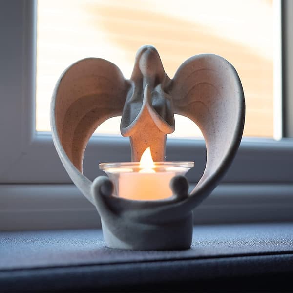 Engel Figurer Fyrfadslys Holder