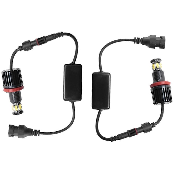 1 Par 120W 12LED Bil Angel Eye Marker Frontlykter Pærer for E82 E90 E92 E60 E61 E63 E89 X6 H8