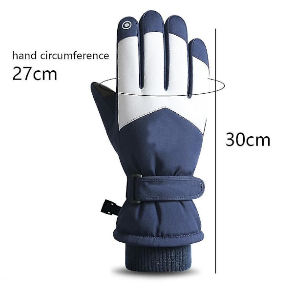 Ski Lumihanskat Talvi Kylmä Sää Tuulenpitävät Lämpimät Sukset SK15 navy blue (men)