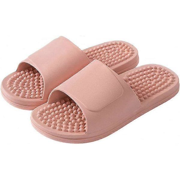 Pink fodmassage slippers med magnetterapi