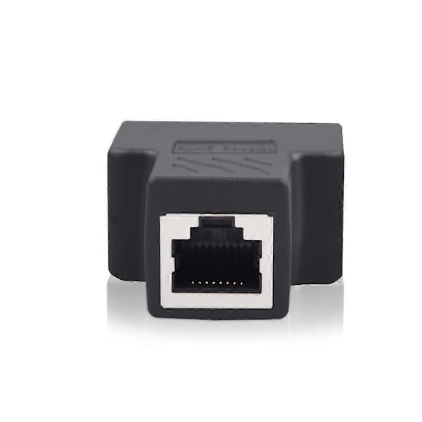 2 Port RJ45 Splitter Adapter LAN Nettverk Ethernet Kabel Plugg 1X