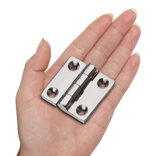Heavy Duty Rustfrit Stålbådshængsler, Marine Grade Hængsler, 2 Tommer X 2 Tommer (50mm X 50 Mm), (4 P