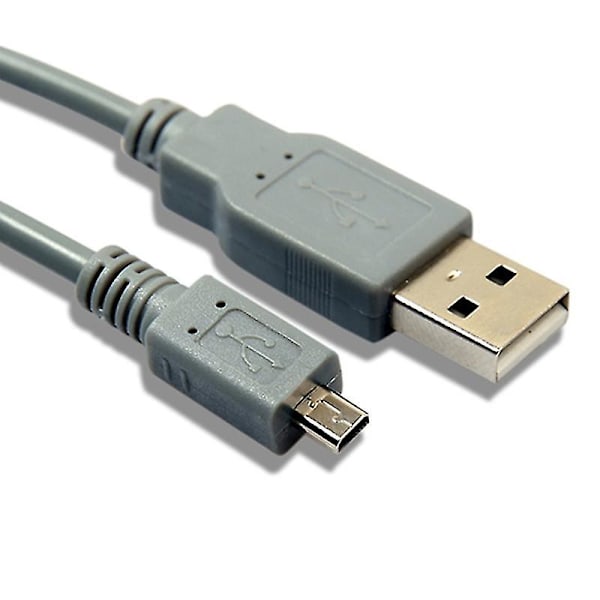 1 m / 39 tuumaa USB 2.0 A - 8-nastainen B-kaapeli ferriitillä, yhteensopiva Nikon Coolpix P90 Q:n kanssa