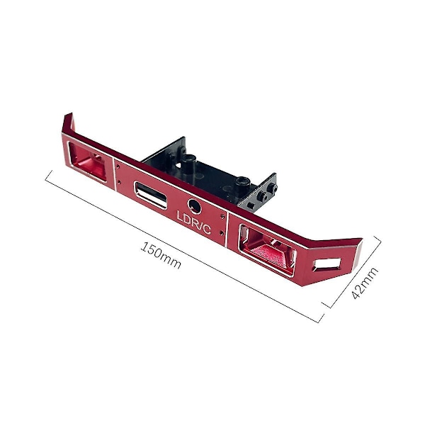 -p06 Metall Främre Stötfångare För Ldrc -p06 P06 Unimog 1/12 Rc Lastbil Bil Uppgraderingsdelar Reservdelar Tillbehör