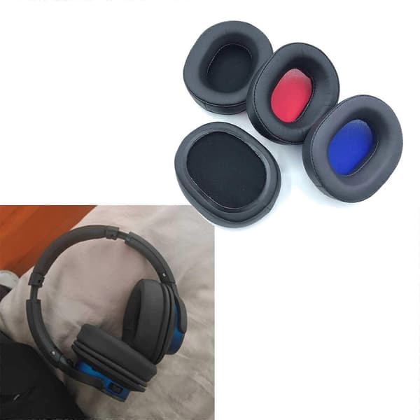 Læder Pude Svamp Ørepuder til Audio Technica WS660BT Headset Ørekopper