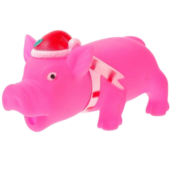 Pipig Leksak för Hundar med Pip, Tuggleksak i Form av Gris, Tandrengöringsleksak, Interaktiv Valpleksak