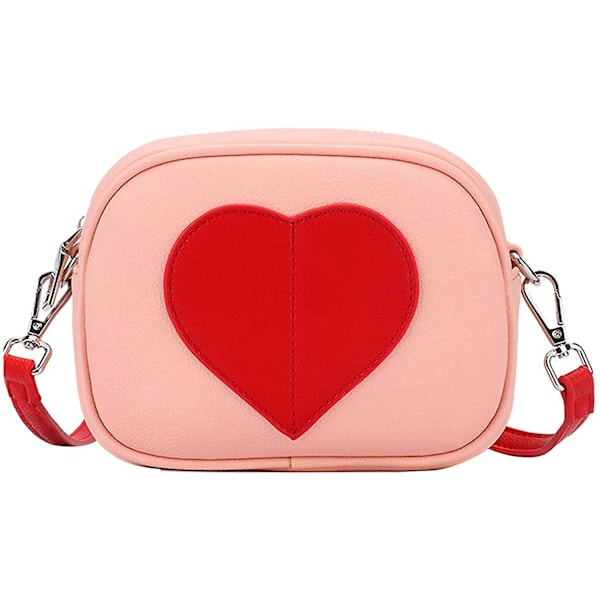 Mini Hjerteformet Crossbody Håndveske Myntpung for Småbarn Små Jenter