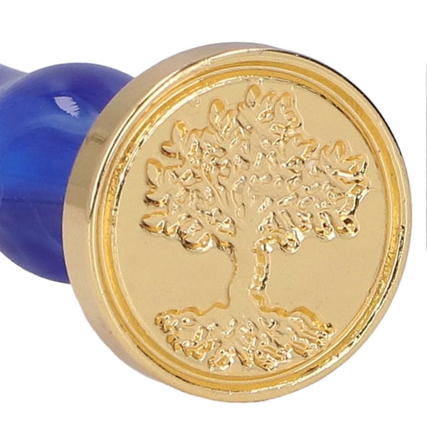 Voksstempel Segl 4 Stempler Retro Klassisk Design Klart Mønster Enkel Installering Mye Brukt Vokssegl Stempelsett Dystert Blå