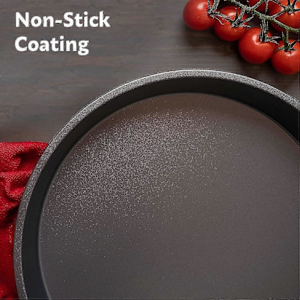 Djup Pizzaplåt För Ugn | Pizzaplåt i Kolstål | Stor Pizzatallrik | 27cm Pizzapanna | Pizzaplattor För Ugn Non Stick | Pizzastål För Ugn 2
