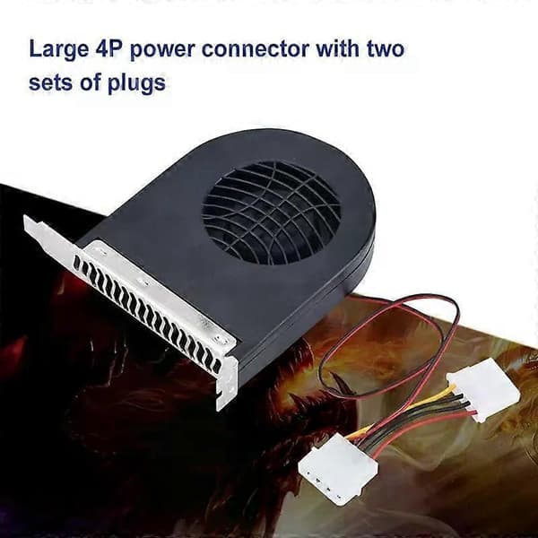 Mini System PCI Slot Blower CPU-kabinet DC Køleventilator Nye Køleventilatorer PCI til computer