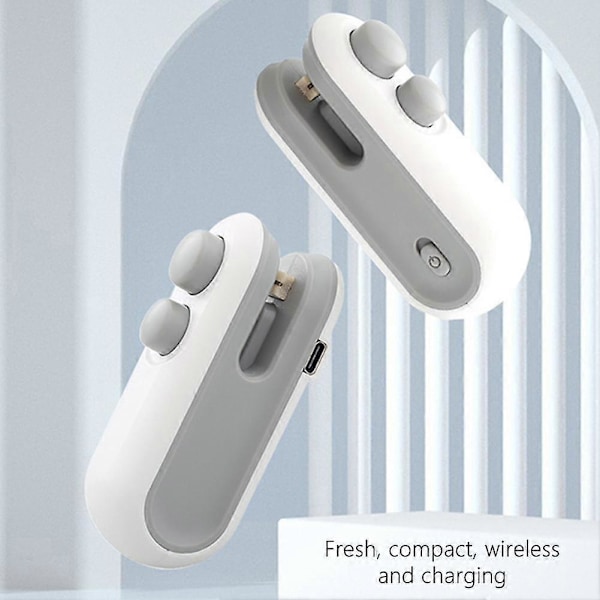 Mini 2-i-1 Genopladelig Magnetisk Snackforsegler Husholdnings Mini Forseglingsmaskine