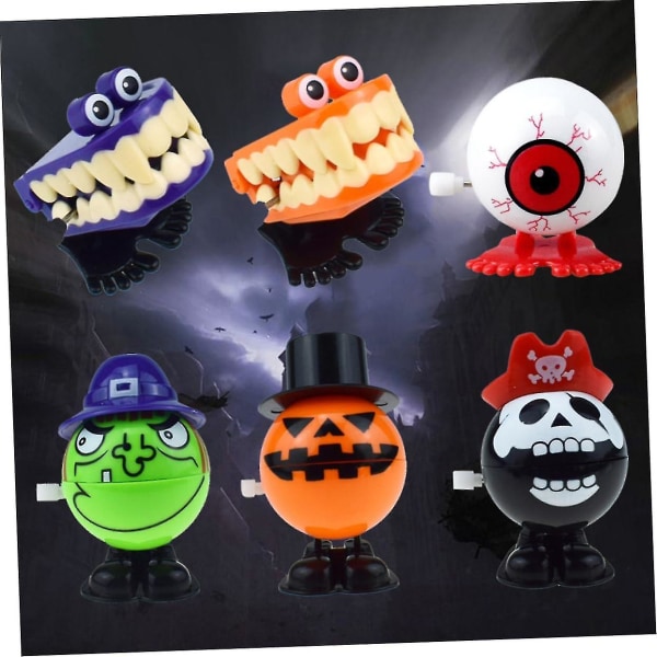 1 set 6 kpl Hopping-leluja Halloween taaperoille Baby Vauvan lelut Hyppylelu Halloween- baby Halloween-lelut Halloween-lelut taaperoille