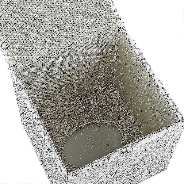 2024 Lämplig Tissue Box Cover PU Läder Kub Tissuehållare - Hushåll Kontor Fyrkantig Tissue Cover Fodral