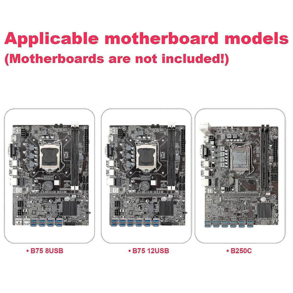 2x I/o Skjold Bagplade Til B250c B75 12usb B75 8usb Mining Bundkort Io Baffel Chassis Beslag
