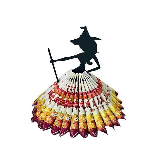 Halloween Heks Statue Servietholder Tissue Dispenser Ornament til Sammenkomst