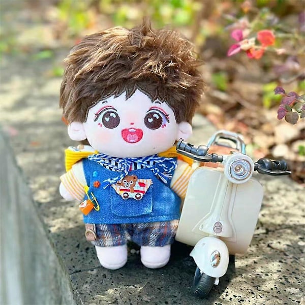 20 cm Plyschdocka Pojke Naken Humanoid Fylld Kropp Ingen Attribut 8\" Normal Kropp Bärbara Kläder Utklädningspresenter (a-48-utan Skelett)