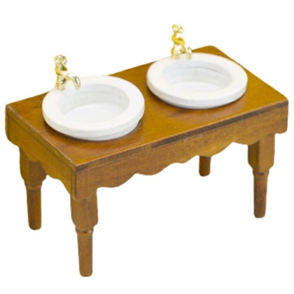 Dukkehus Miniature Vask Model Dukkehus Badeværelsesvask Dukkehus Forsyning