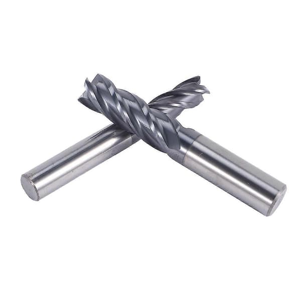 8 stk. 2-12mm Carbide End Mill 4 Fløyter End Mill Sett Freseverktøy Kit Cnc Carbide Fresekutter