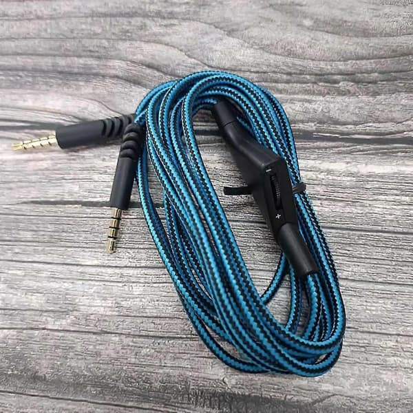 Headset-kabel med volumkontroll 3,5 mm plugg for A10 A40 Gaming Headset