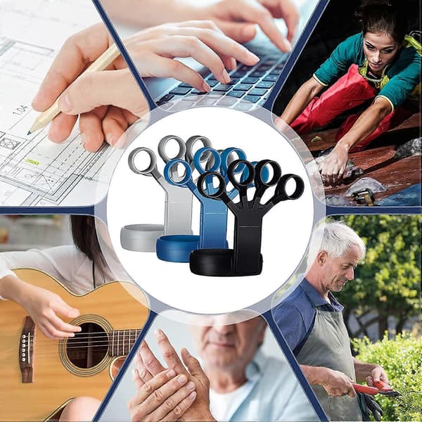 6-pack Styrketräningsgrepp Fingersträckare Underarmsövning Sträckare